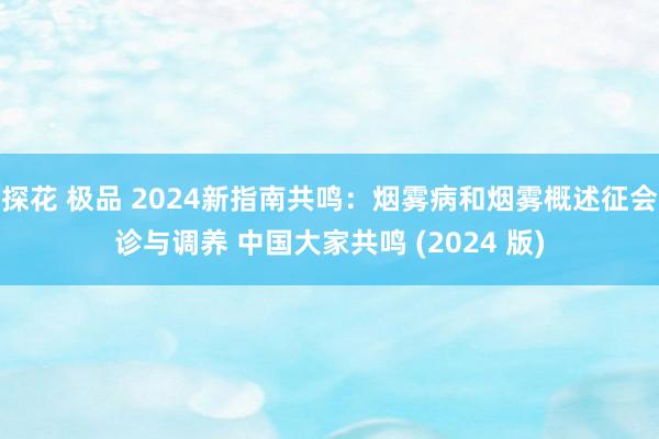 探花 极品 2024新指南共鸣：烟雾病和烟雾概述征会诊与调养 中国大家共鸣 (2024 版)