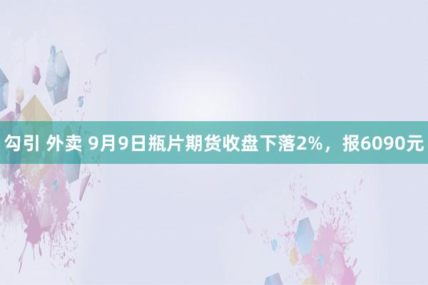 勾引 外卖 9月9日瓶片期货收盘下落2%，报6090元