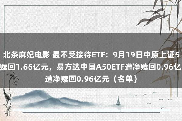 北条麻妃电影 最不受接待ETF：9月19日中原上证50ETF遭净赎回1.66亿元，易方达中国A50ETF遭净赎回0.96亿元（名单）