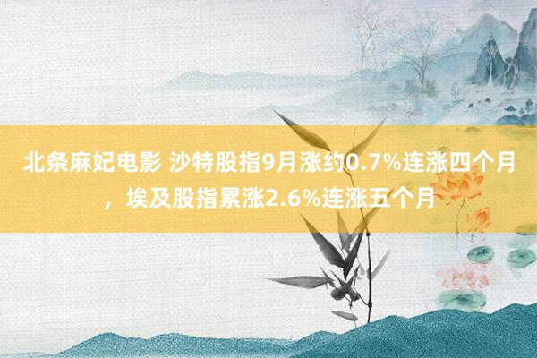 北条麻妃电影 沙特股指9月涨约0.7%连涨四个月，埃及股指累涨2.6%连涨五个月