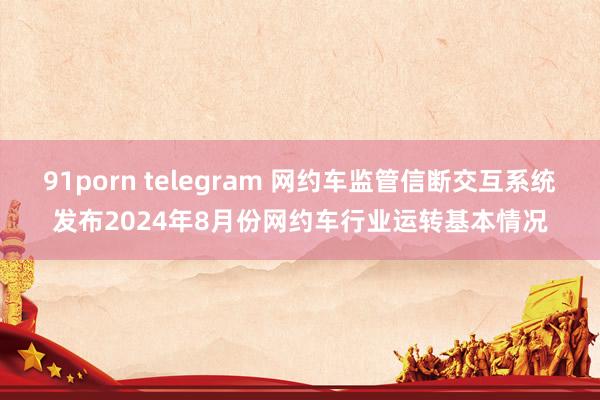 91porn telegram 网约车监管信断交互系统发布2024年8月份网约车行业运转基本情况