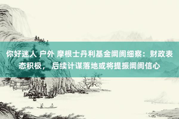 你好迷人 户外 摩根士丹利基金阛阓细察：财政表态积极， 后续计谋落地或将提振阛阓信心