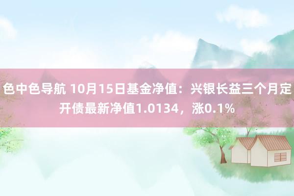 色中色导航 10月15日基金净值：兴银长益三个月定开债最新净值1.0134，涨0.1%