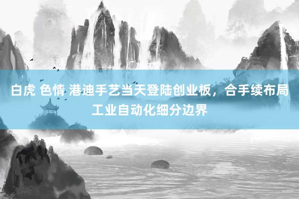 白虎 色情 港迪手艺当天登陆创业板，合手续布局工业自动化细分边界