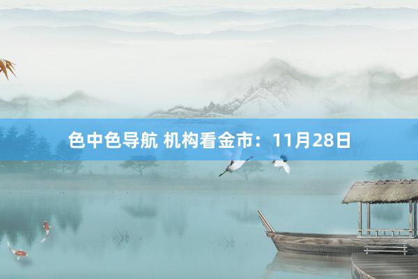 色中色导航 机构看金市：11月28日