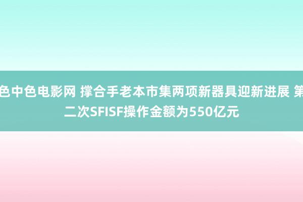 色中色电影网 撑合手老本市集两项新器具迎新进展 第二次SFISF操作金额为550亿元